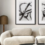 Láminas de Arte Minimalista en Blanco y Negro