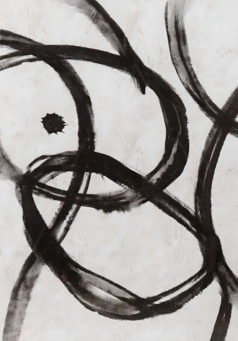 Pinceladas Abstractas en Blanco y Negro