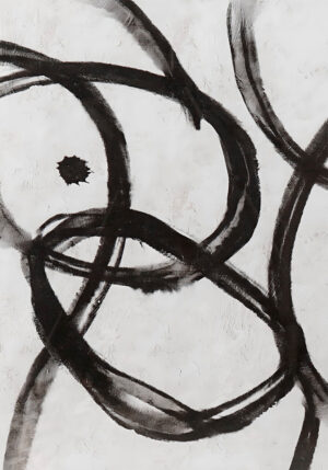 Pinceladas Abstractas en Blanco y Negro