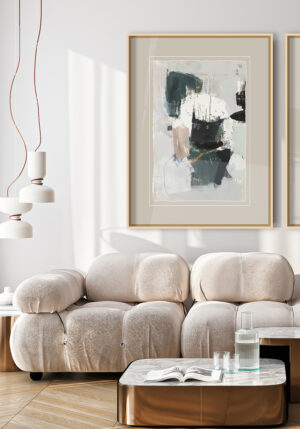 Arte Abstracto Moderno con Marcos Neutros