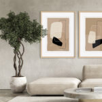 Impresiones enmarcadas de Arte Abstracto Minimalista