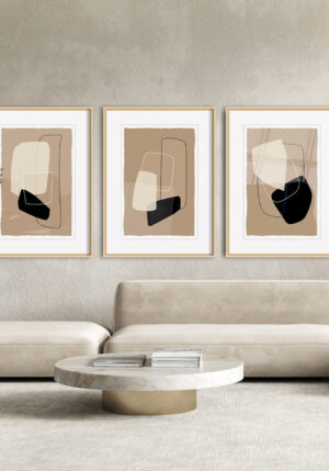 Impresiones enmarcadas de Arte Abstracto Minimalista
