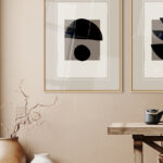 Láminas Abstractas Minimalistas enmarcadas