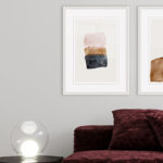 Arte Abstracto Moderno en Entornos Minimalistas