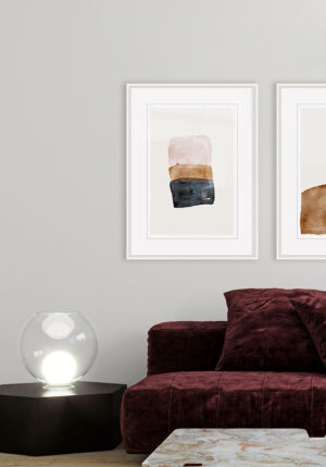 Arte Abstracto Moderno en Entornos Minimalistas