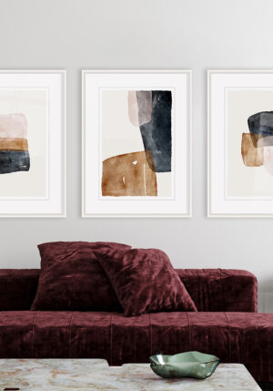 Arte Abstracto Moderno en Entornos Minimalistas