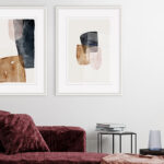 Arte Abstracto Moderno en Entornos Minimalistas