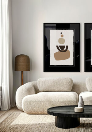 Láminas de Arte Abstracto Minimalista enmarcadas