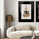 Láminas de Arte Abstracto Minimalista enmarcadas