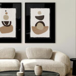 Láminas de Arte Abstracto Minimalista enmarcadas