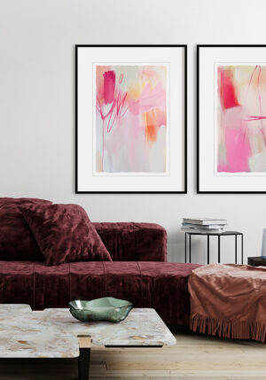 Arte Abstracto Moderno en Marcos Elegantes