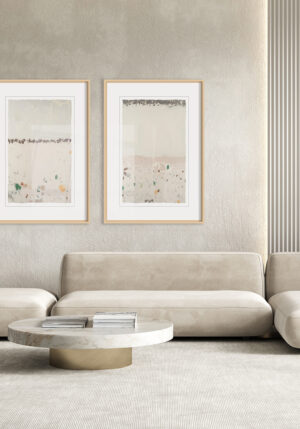 Obra Minimalista enmarcada con Estilo Elegante