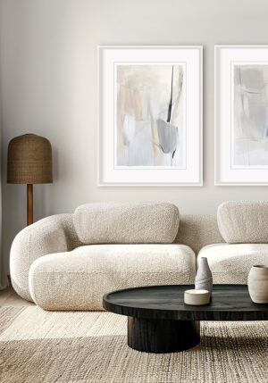 Lámina de Arte Abstracto Contemporáneo enmarcada