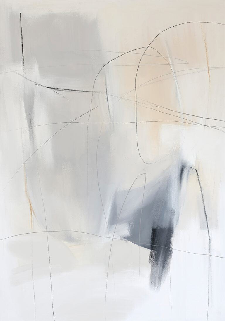 Arte Abstracto Minimalista de Tonos Suaves