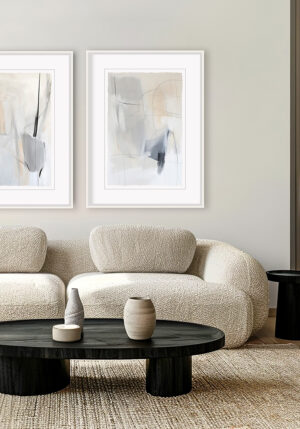 Lámina de Arte Abstracto Contemporáneo enmarcada