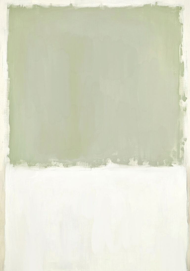 Arte Minimalista en Tonos Verde Suave