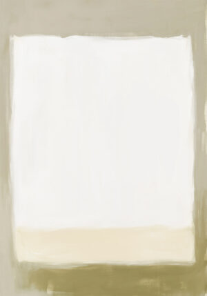 Obra Minimalista en Beige y Blanco