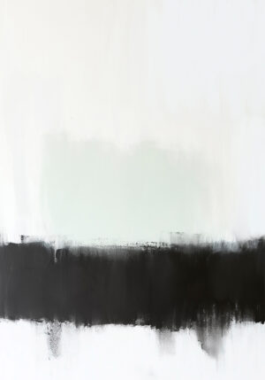 Arte Abstracto Minimalista en Blanco y Negro