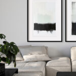 Piezas de Arte Abstracto Minimalista enmarcadas