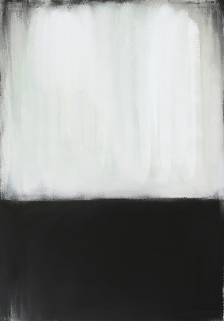 Pintura Minimalista en Blanco y Negro