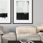 Piezas de Arte Abstracto Minimalista enmarcadas