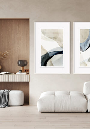 Combinación de madera y arte moderno para crear ambientes cálidos y acogedores.