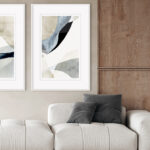 Combinación de madera y arte moderno para crear ambientes cálidos y acogedores.