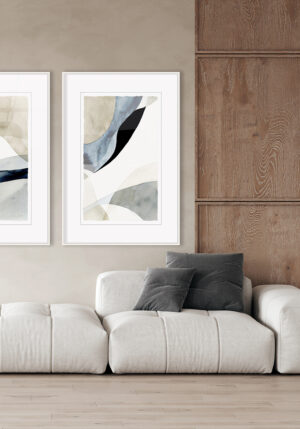 Combinación de madera y arte moderno para crear ambientes cálidos y acogedores.