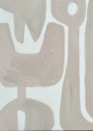 Abstracción Geométrica Suave: Minimalismo en Tonos Neutros