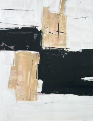 Abstracción Geométrica Texturada: Contraste en Blanco