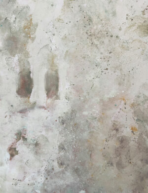 Cuadro abstracto efecto estucado en tonos claros