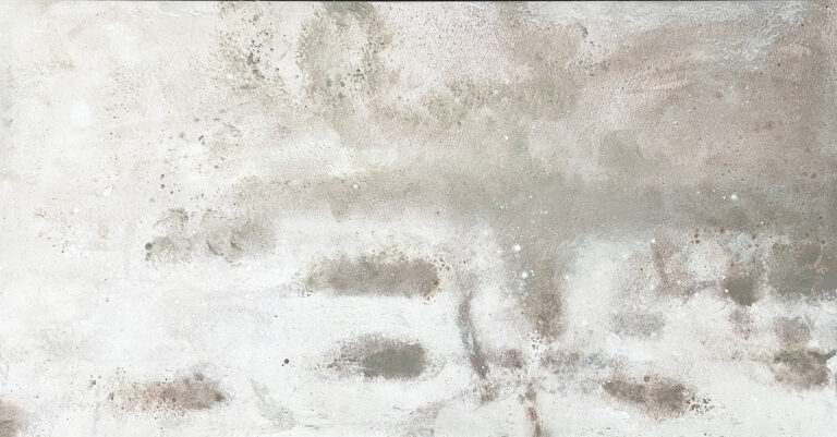 Cuadro abstracto horizontal efecto estuco en tonos neutros