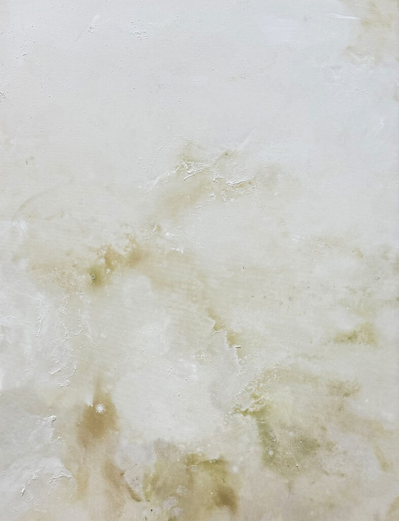 Cuadro abstracto etéreo en tonos blancos