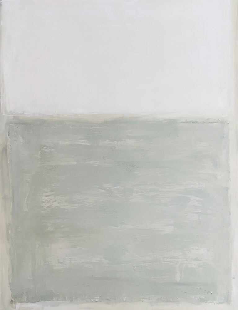 Cuadro abstracto contemporáneo en tonos greige y beige