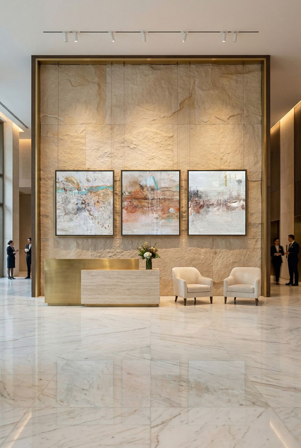 Obra Cuadros Sils en espacio interiorismo