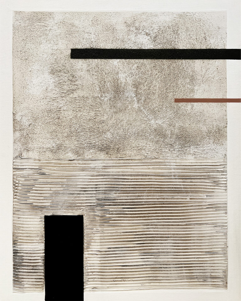 Lienzo abstracto con textura estriada