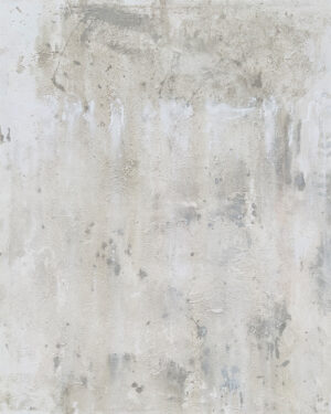 Lienzo minimalista texturizado en tonos gris perla