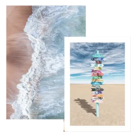 Wall art by style and theme: Beaches