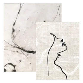 Wall art by style and theme: Strokes and lines